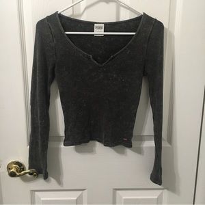 PINK Victoria's Secret Waffle Thermal Shirt XS